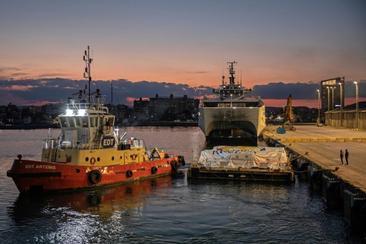 Erstes Schiff mit Hilfsgütern nähert sich über Seekorridor dem Gazastreifen