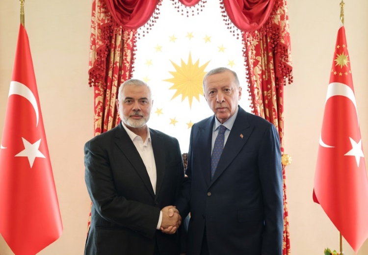 Erdogan ruft Palästinenser bei Treffen mit Hamas-Chef zur 