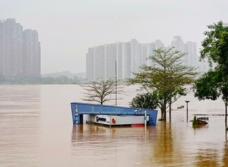 berschwemmungen in Sdchina: Behrden rufen hchste Warnstufe aus