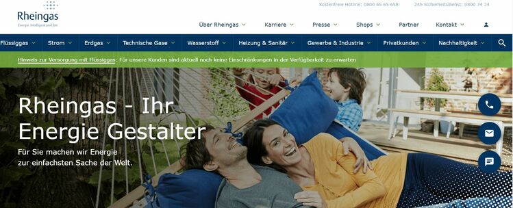 Rheingas präsentiert sich mit neuem Internetauftritt