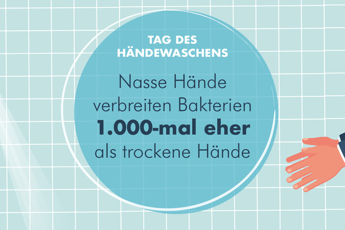 Tag des Händewaschens: Abtrocknen nicht vergessen