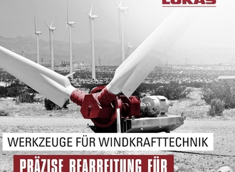 Energiewende mit LUKAS-Werkzeugen: Präzisionsbearbeitung für Windräder