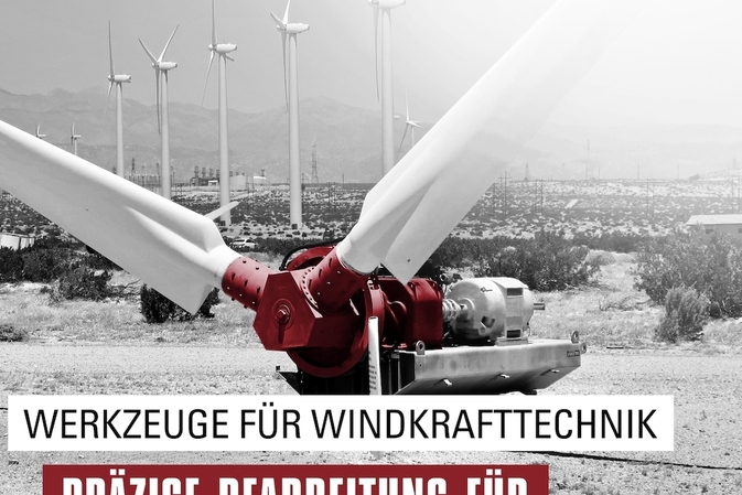 Energiewende mit LUKAS-Werkzeugen: Präzisionsbearbeitung für Windräder