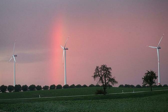 Nennleistung von Windkraftanlagen kräftig gestiegen
