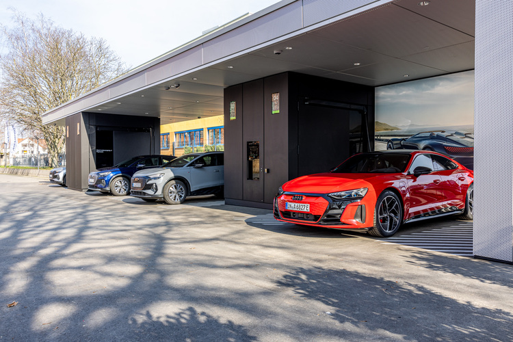 Audi eröffnet Charging-Hub in Frankfurt am Main