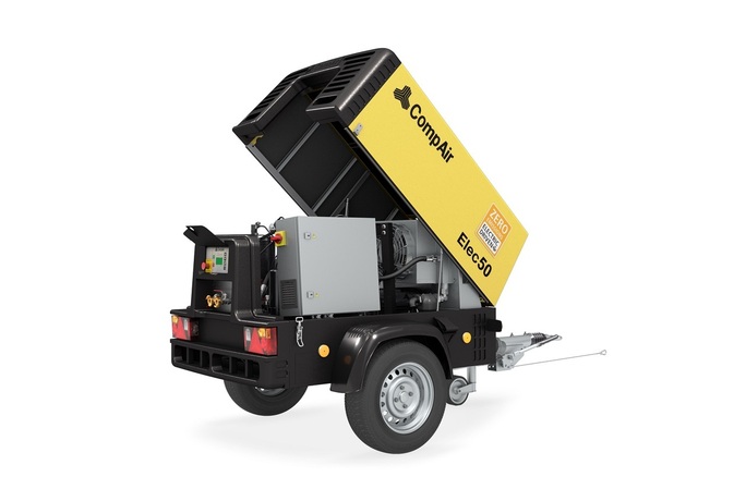 CompAir bringt neuen hocheffizienten Kompressor mit Elektroantrieb mit bis zu 50 Prozent Energieeins