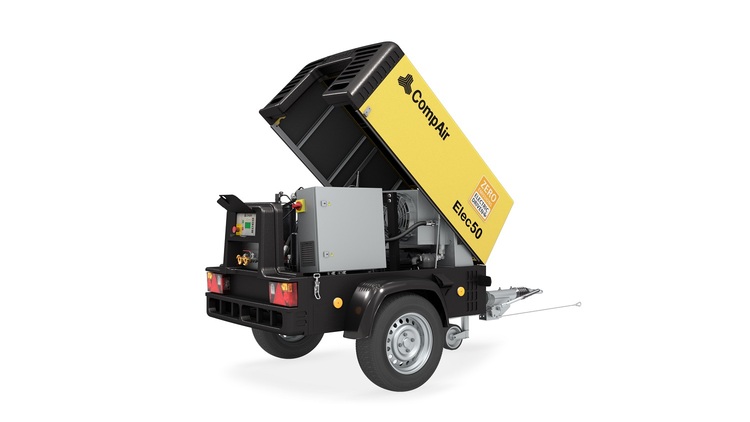 CompAir bringt neuen hocheffizienten Kompressor mit Elektroantrieb mit bis zu 50 Prozent Energieeins