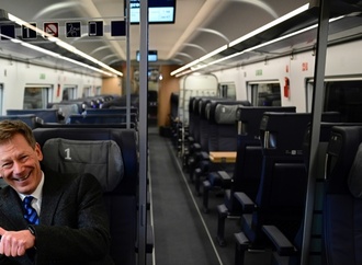 Bahn stellt Zweierabteil fr ICE der Zukunft und ''digitales Handtuch'' vor