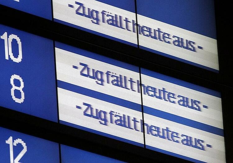 Bahnverkehr in Süddeutschland weiter stark beeinträchtigt