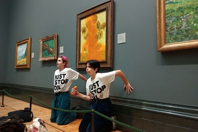 Aktivistinnen nach Suppenattacke auf Gemlde von Van Gogh in London schuldig gesprochen