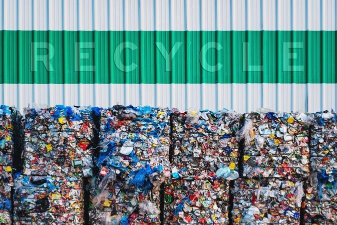 Die Herstellung von Recyclingmaterial