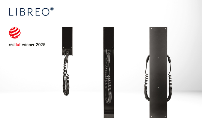LIBREO Ladestationen gewinnen Red Dot Design Award 2025