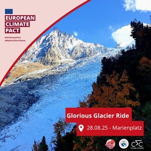 EU-Klimapakt - Vom Münchner Marienplatz bis Monaco: Eine Radtour zur Rettung der Alpengletscher