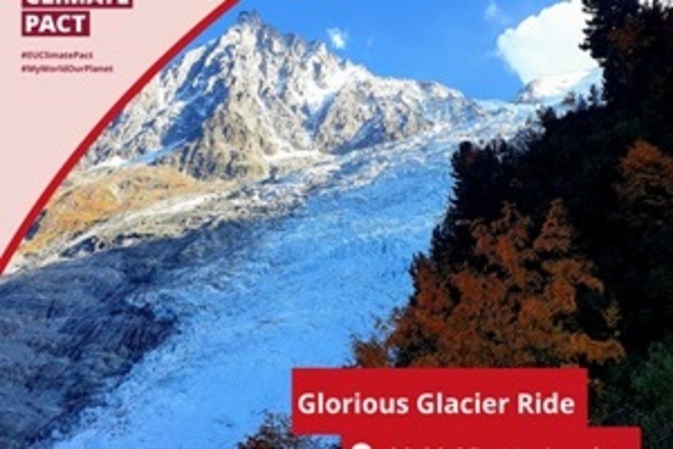 EU-Klimapakt - Vom Münchner Marienplatz bis Monaco: Eine Radtour zur Rettung der Alpengletscher