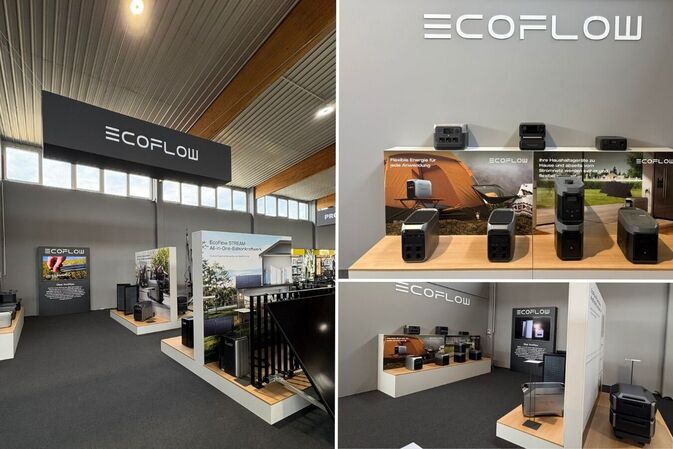 Neue EcoFlow Balkonkraftwerke-Ausstellung bei Pfäffle