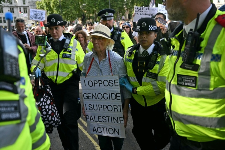 Erneut Festnahmen bei Protest für verbotene pro-palästinensische Gruppe in London