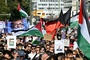 Zehntausende Menschen demonstrieren in Berlin für Ende des Gaza-Krieges
