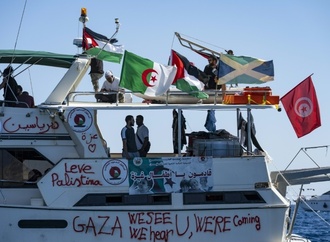 Aktivisten der Gaza-Hilfsflotte werfen Israel ''Einschüchterungstaktiken'' vor
