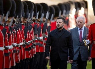 Selenskyj vor Treffen der Koalition der Willigen von König Charles III. empfangen