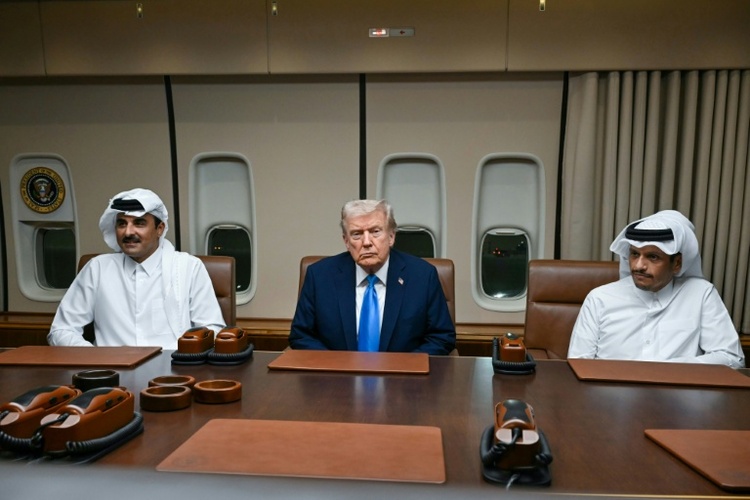 US-Präsident Trump trifft bei Zwischenstopp in Katar Führung des Golfemirats
