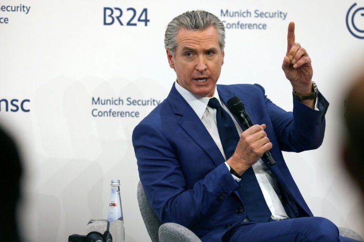 Kaliforniens Gouverneur Newsom kritisiert in München Trumps 