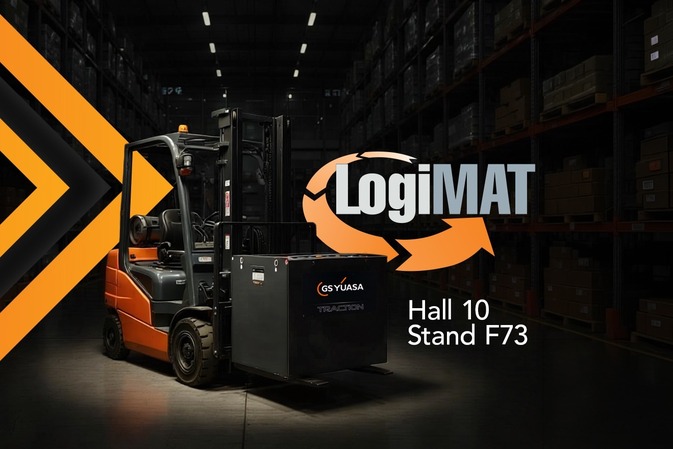 Premiere: GS Yuasa auf der LogiMAT 2026 - Halle 10, Stand F73
