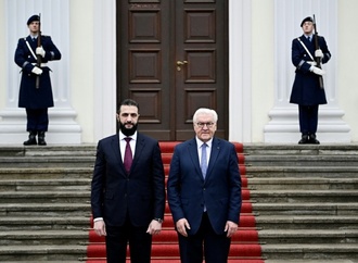 Syriens Übergangspräsident al-Scharaa von Steinmeier in Berlin empfangen