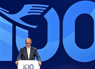 Merz unterstreicht Bedeutung der Lufthansa und des Luftverkehrs für Deutschland