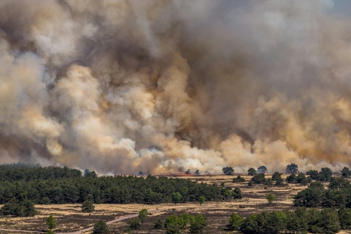 Feuer auf Truppenübungsplatz in den Niederlanden