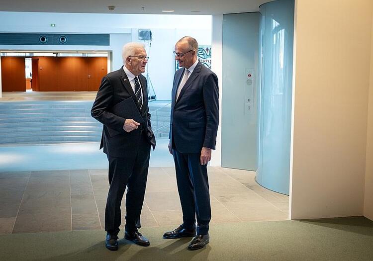 Kretschmann zu Abschiedsbesuch bei Merz