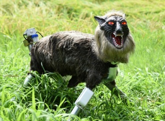 Roboter im Wolfspelz sind in Japan zur Abschreckung von Bären gefragt