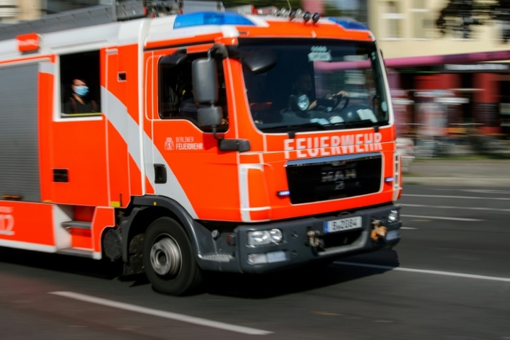 Windrad an der A7 in Brand geraten - Polizei ruft zur Vorsicht auf