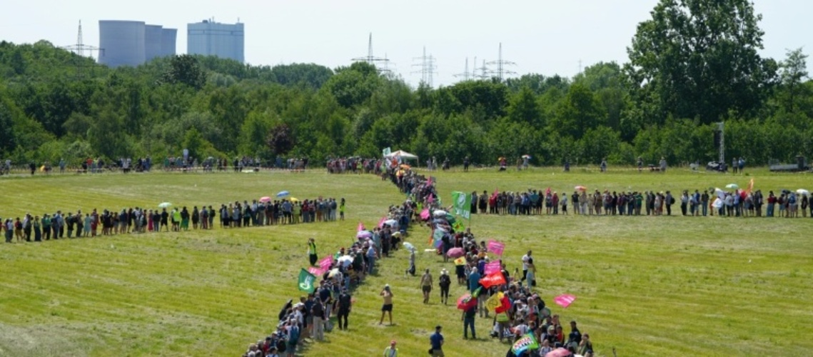 Tausende Menschen protestieren in Hamm gegen Bau von Gaskraftwerken