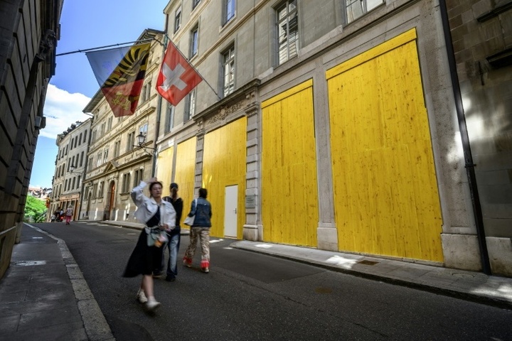 Proteste in Genf gegen G7 vor dem Gipfel in Frankreich