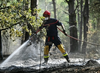 Hunderte Feuerwehrleute gegen Waldbrände in Frankreich im Einsatz