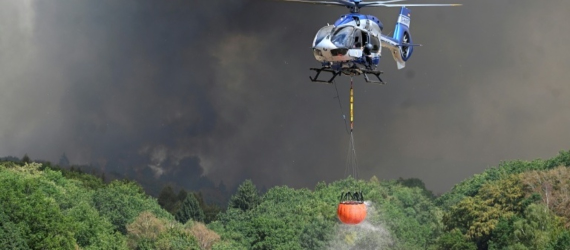 Merz telefoniert mit Landrat von Waldbrandgebiet in NRW