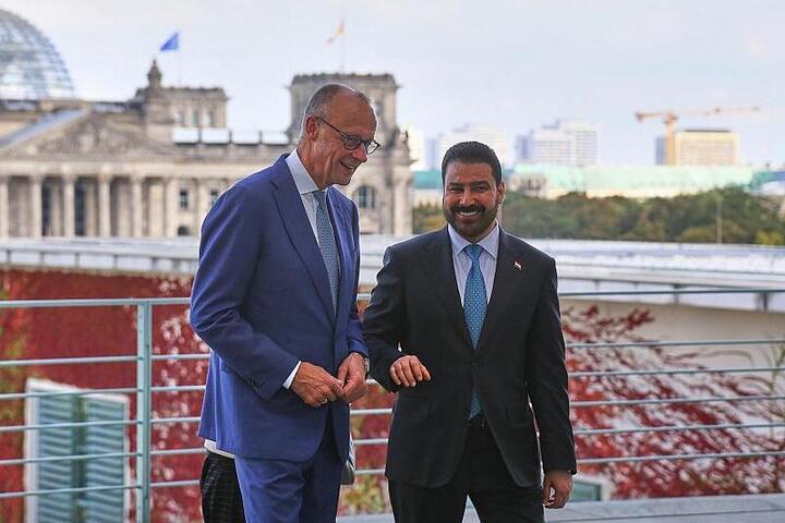 Merz und al-Zaidi wollen engere wirtschaftliche Zusammenarbeit