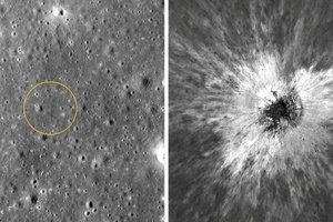 Nasa-Forscher entdecken kürzlich entstandenen neuen riesigen Mondkrater