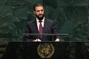 Syriens Übergangspräsident bekräftigt vor der UNO Anspruch auf den Golan