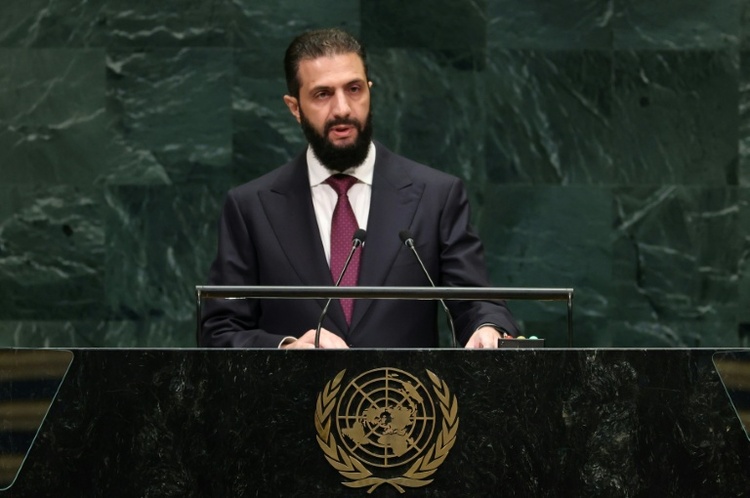 Syriens Übergangspräsident bekräftigt vor der UNO Anspruch auf den Golan