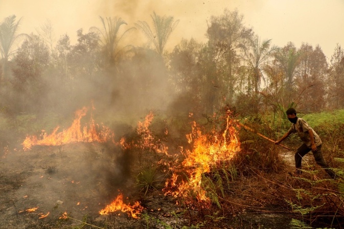 Mehr als 280.000 Fälle von Atemwegserkrankungen in Waldbrandgebieten in Indonesien