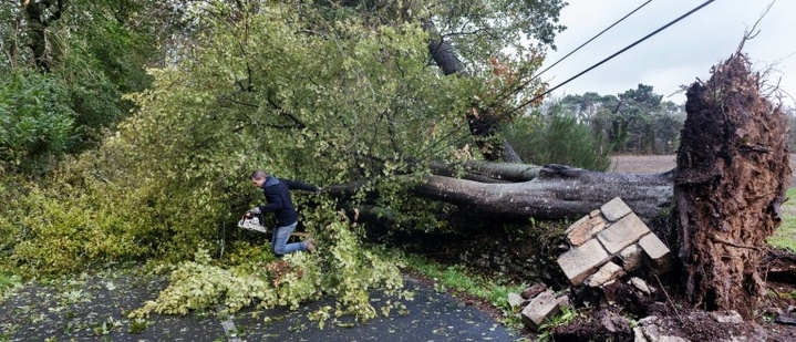 Sturm ''Austen'': 161.000 Haushalte im Westen Frankreichs ohne Strom