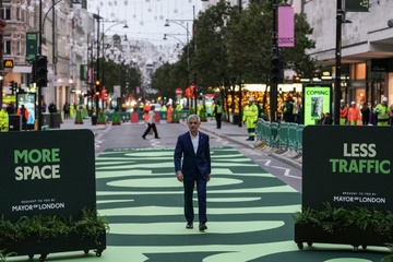 Teil von berühmter Londoner Oxford Street in Fußgängerzone umgewandelt